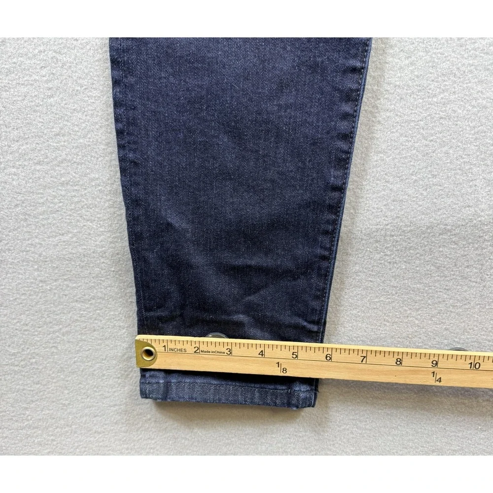 CAbi Skinny Jeans Womens 6 Blue Dark Wash Slim Stretch Denim‎ 5-Pocket 32x29.5